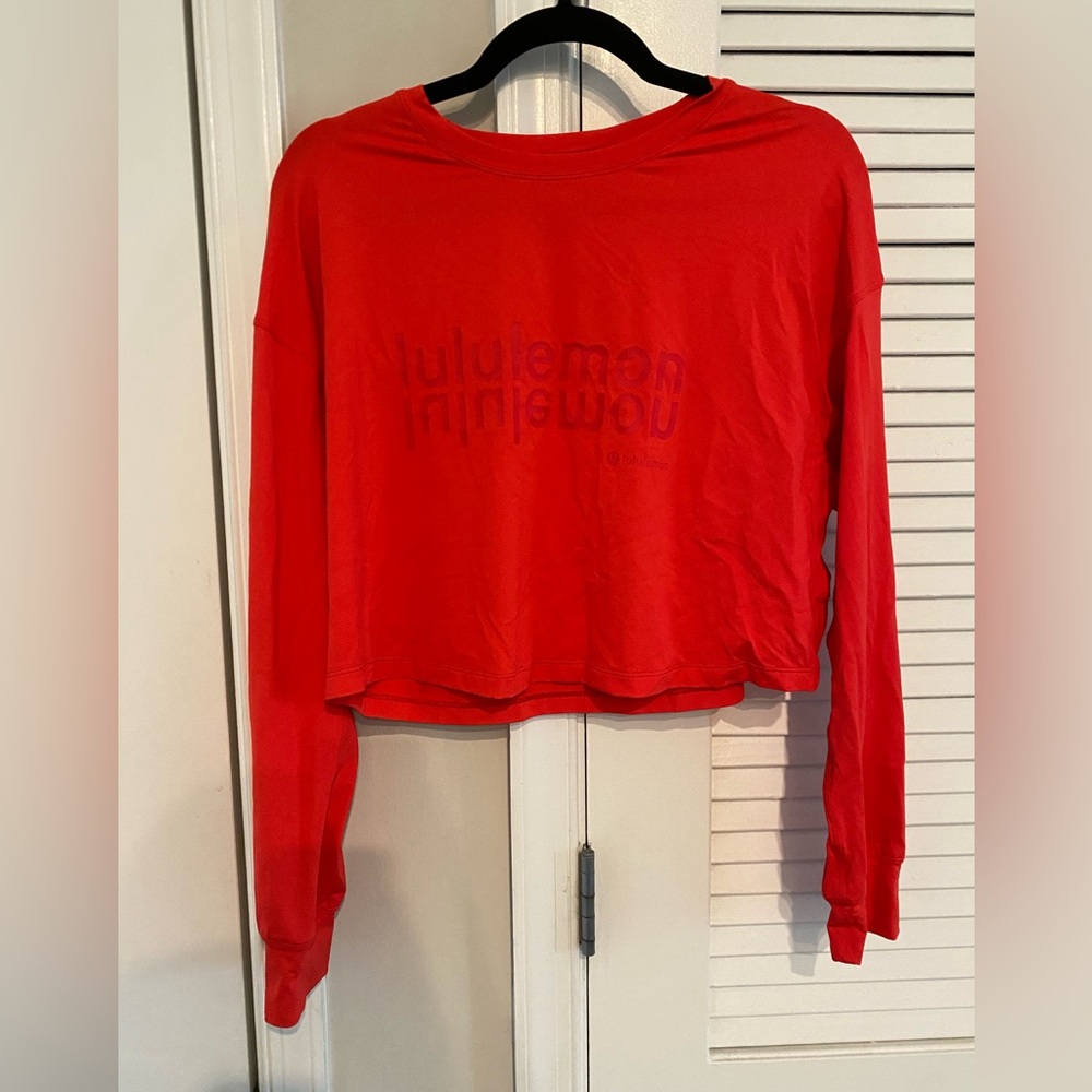 Lululemon Abrasion-Resistant Lightweight Cropped Long Sleeve